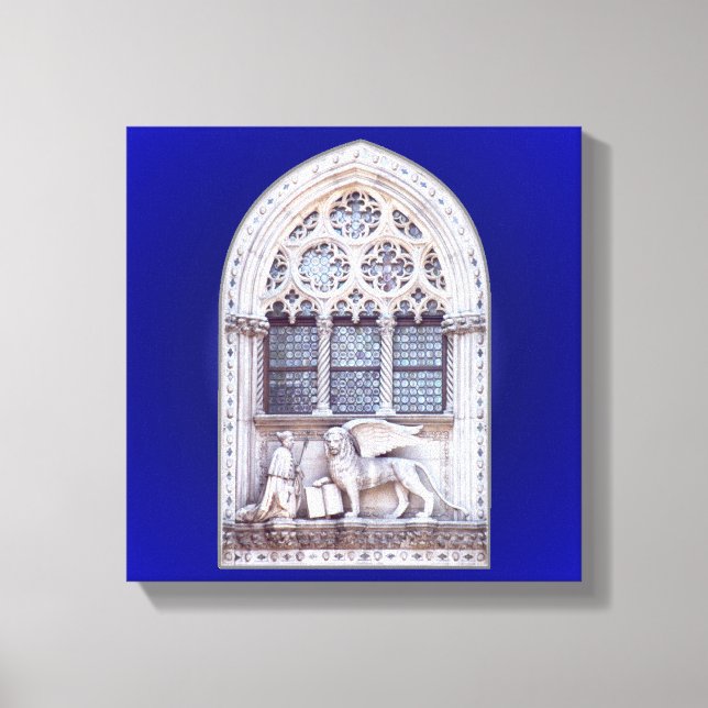 San Marco Winged Lion Window Canvas Print (Front)