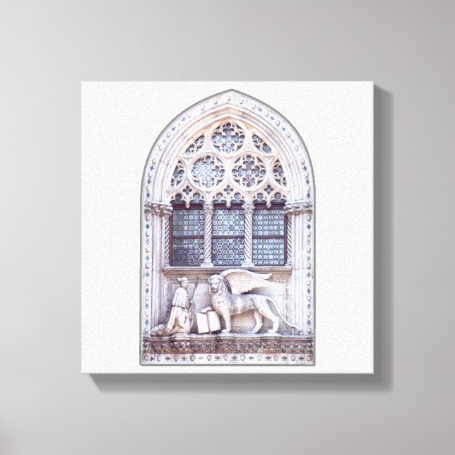 San Marco Winged Lion Window Canvas Print (Front)