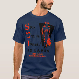 San Marcos Lanes - Santa Barbara, CA - Vintage Bow T-Shirt