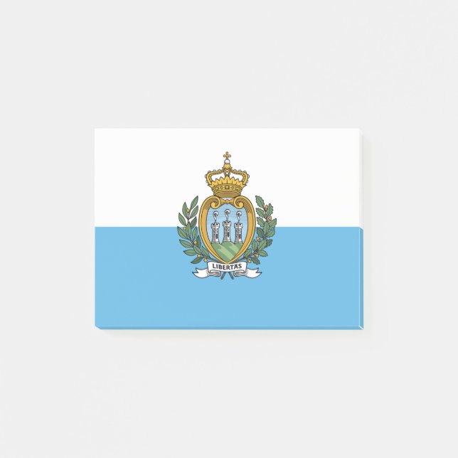 San Marein - San Marino Flag Post-it Notes (Front)