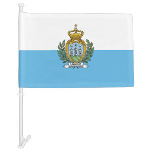 San Marino Car Flag