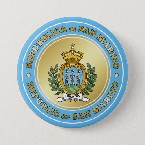 San Marino Coat of Arms Button