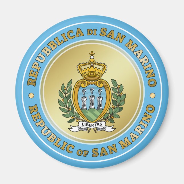 San Marino Coat of Arms Magnet (Front)