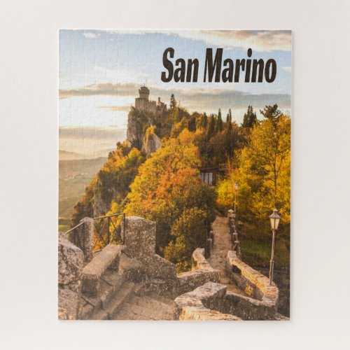 San Marino Europe Three Towers Jigsaw Puzzle