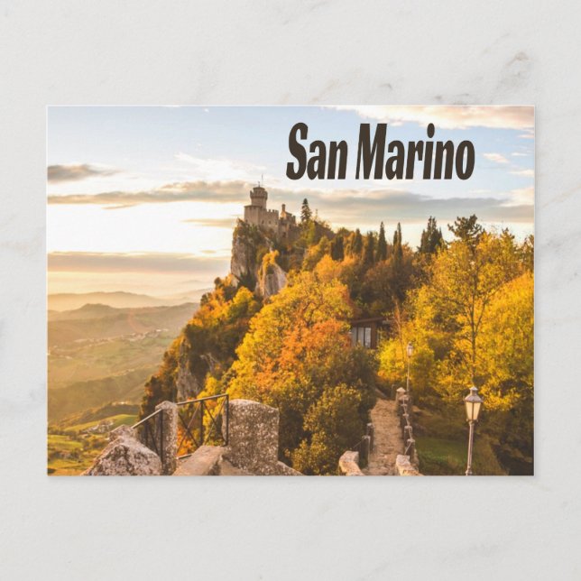 San Marino Europe Three Towers Postcard (Front)