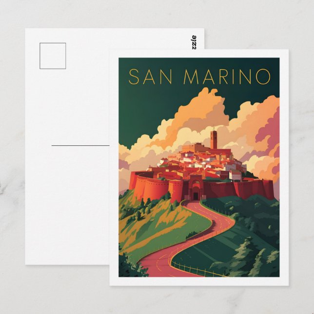 San Marino Famous Travel Place Postcard (Front/Back)