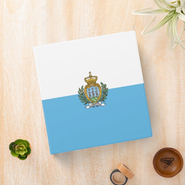 San-Marino flag 3 Ring Binder (In Situ)