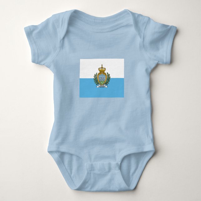 San Marino Flag Baby Bodysuit (Front)