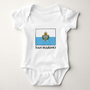 San Marino Flag Baby Bodysuit