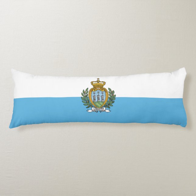 San Marino Flag Body Pillow (Front)