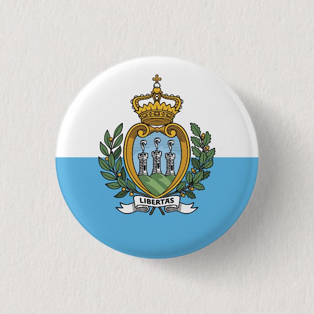 San Marino Flag Button (Front)
