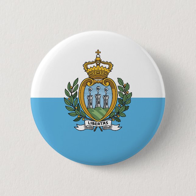 San Marino Flag Button (Front)