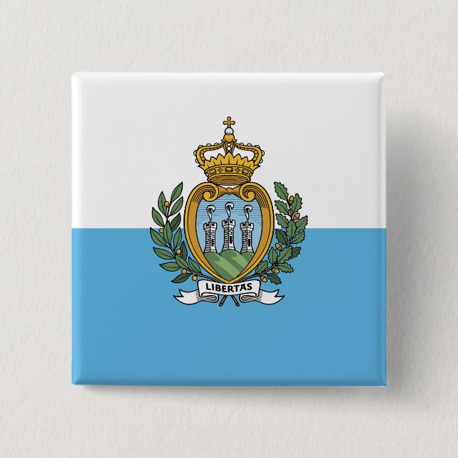 San Marino Flag Button (Front)