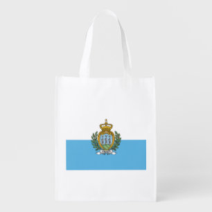 San Marino Flag Grocery Bag