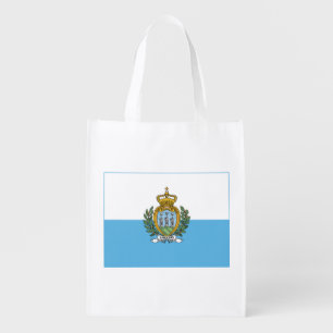 San Marino Flag Grocery Bag