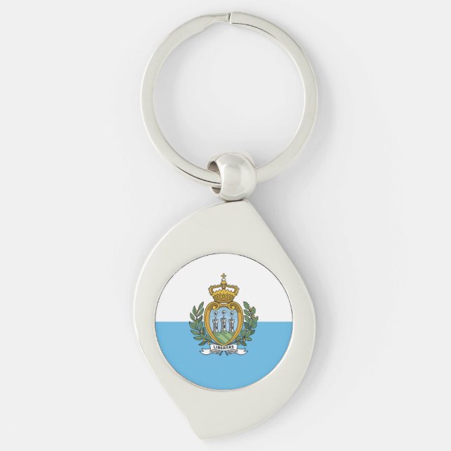San Marino Flag Keychain (Front)