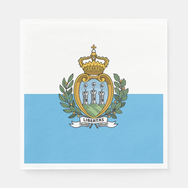 San Marino Flag Napkins (Front)