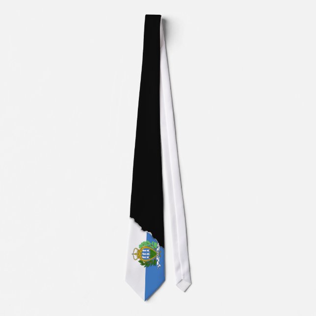 San Marino Flag Neck Tie (Front)