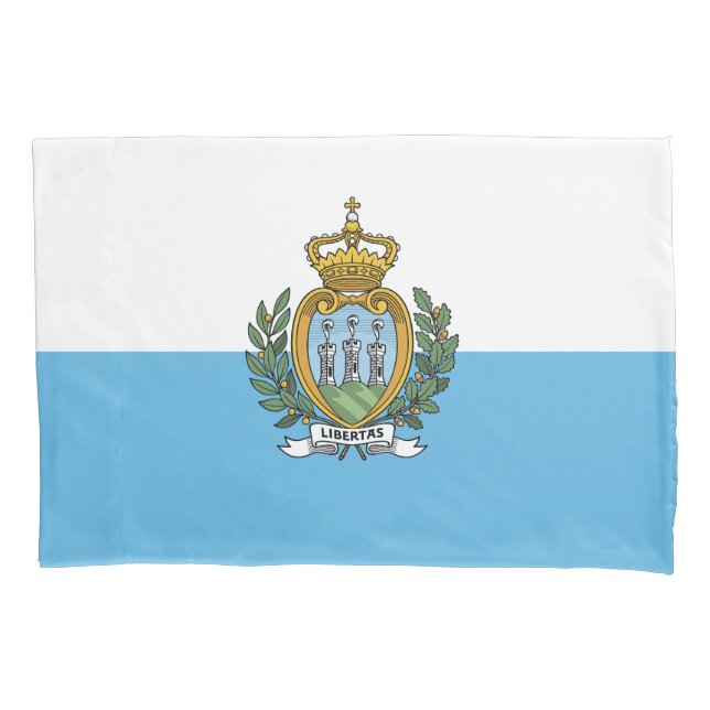 San Marino Flag Pillow Case (Front)