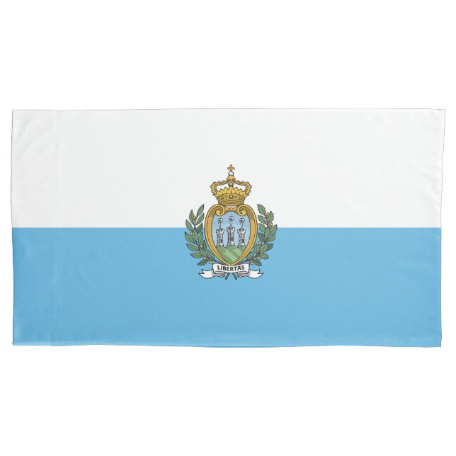 San-Marino flag Pillow Case (Front)