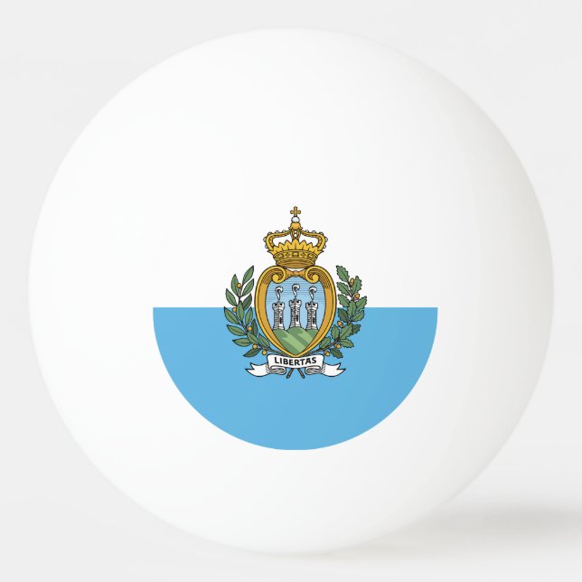San Marino Flag Ping Pong Ball (Front)