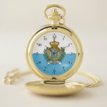 San Marino Flag Pocket Watch