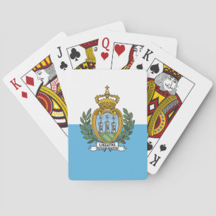 San Marino Flag Poker Cards