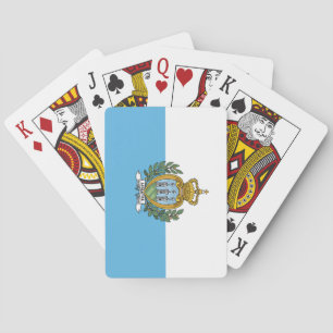 San Marino Flag Poker Cards