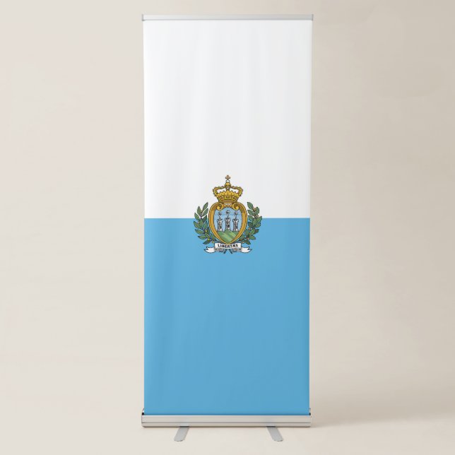 San-Marino flag Retractable Banner (Front)