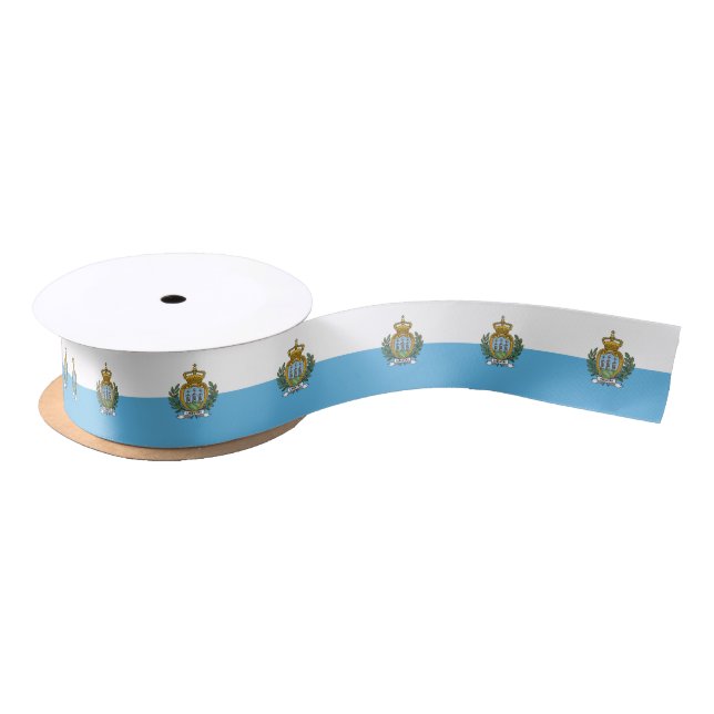 San Marino Flag Satin Ribbon (Spool)