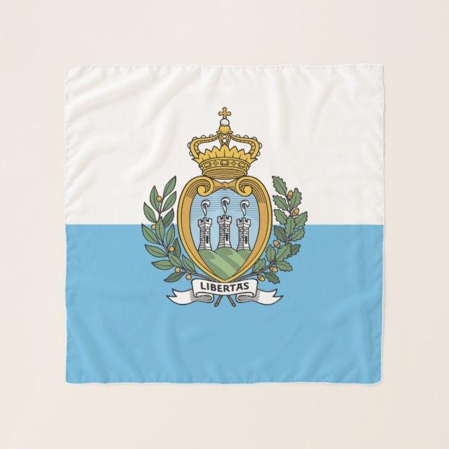San Marino Flag Scarf (Front)