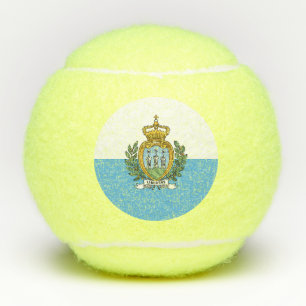 San Marino Flag Tennis Balls