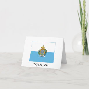 San Marino Flag Thank You Card