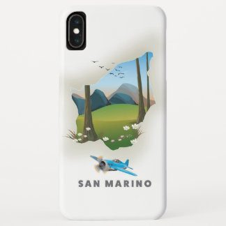 San Marino Illustrated travel poster. iPhone XS Max Case