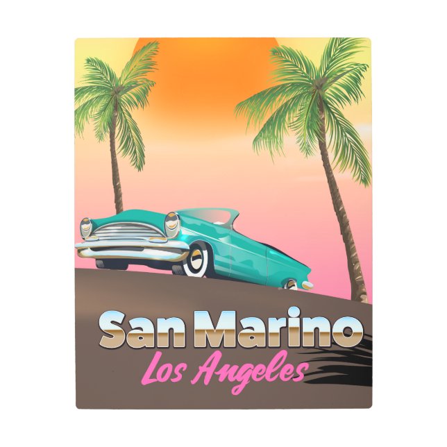 San Marino Los Angeles Metal Print (Front)