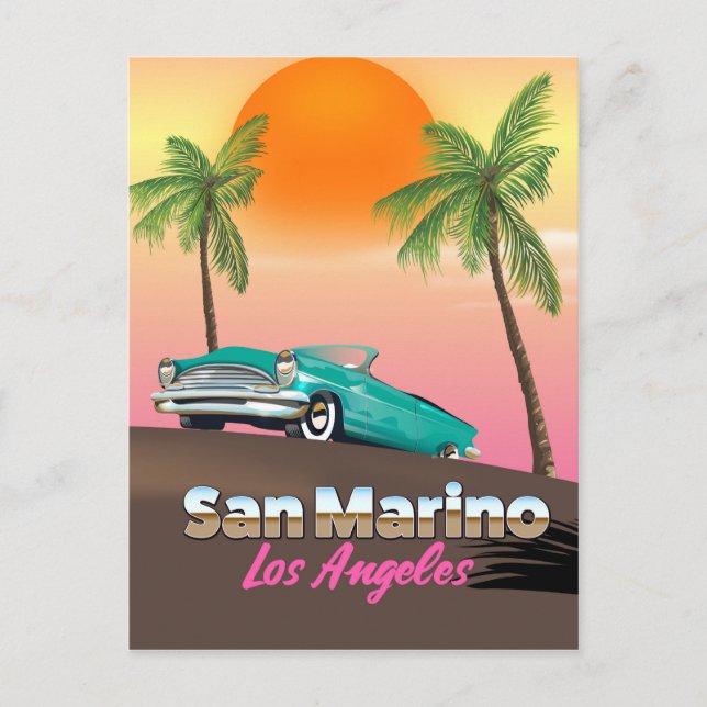 San Marino Los Angeles Postcard (Front)