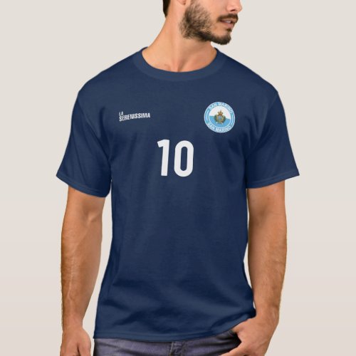San Marino National Team Soccer Retro T_Shirt