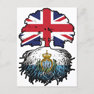 San Marino San Marinese British UK United Kingdom Postcard