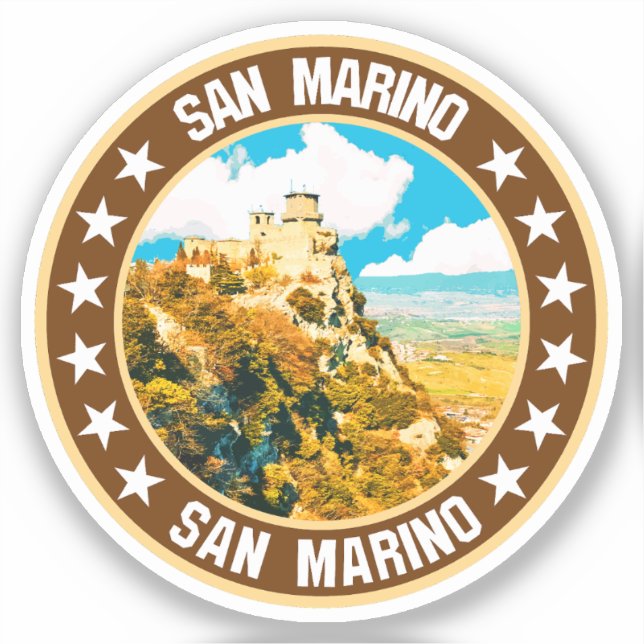San Marino                                         Sticker (Front)