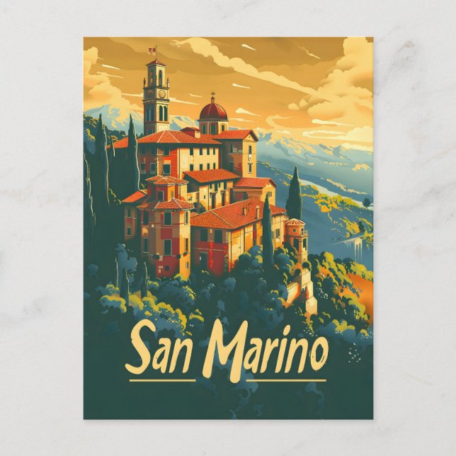 San Marino Travel Postcard (Front)