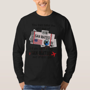 San Mateo Girl - San Mateo Boarding Pass T-Shirt