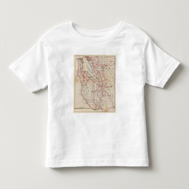 San Mateo, Santa Cruz, Santa Clara, Alameda Toddler T-shirt (Front)