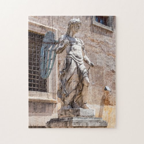 San Michele statue in Castle SantAngelo _ Rome Jigsaw Puzzle