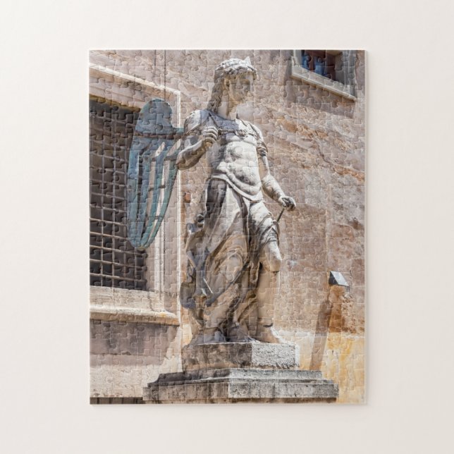 San Michele statue in Castle Sant'Angelo - Rome Jigsaw Puzzle (Vertical)