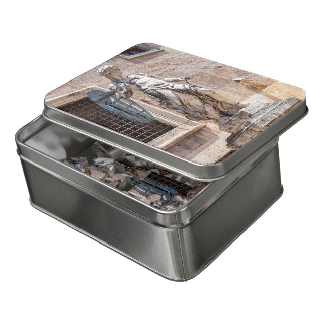 San Michele statue in Castle Sant'Angelo - Rome Jigsaw Puzzle (Lid Open)