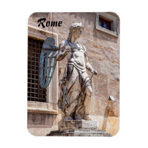 San Michele statue in Castle SantAngelo _ Rome Magnet