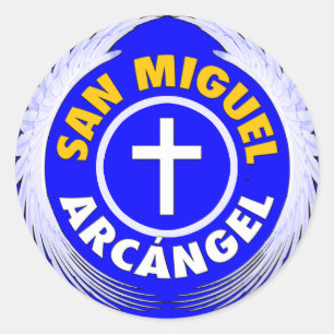 San Miguel Arcangel Classic Round Sticker