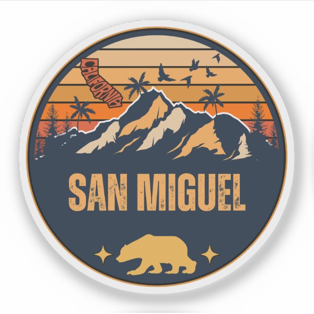 San Miguel, California Sticker (Front)