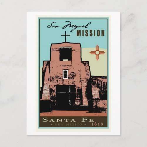 San Miguel Mission Postcard
