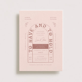 San Miguel Wedding Invitation